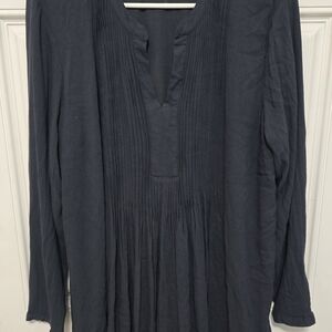 Elegant Navy Blue Women's Top